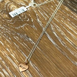 Heart drop love necklace NWT and never worn!!